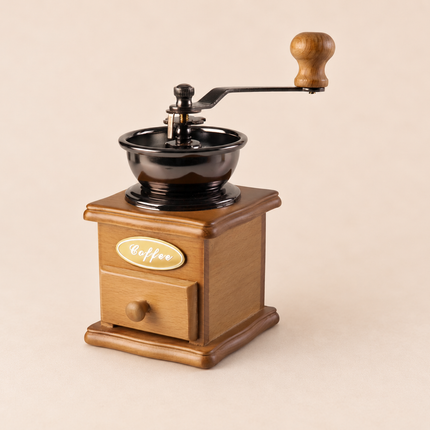 Wooden Coffee Grinder - Brown